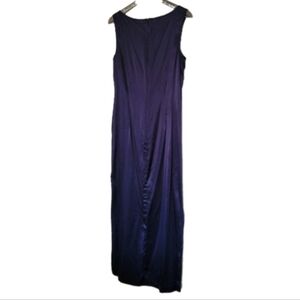 Spenser Jeremy 100% Silk Maxi Dress Sleeveless Vintage 90s Y2k Slits 12 FLAW